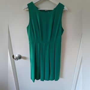 Emerald green party dress